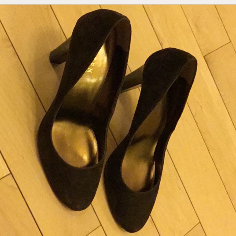 Ralph Lauren suede heels.